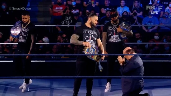 Roman Reigns tests Paul Heyman's loyalty to Brock Lesnar